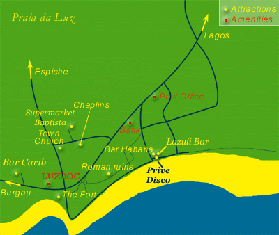 Luz Outline Map