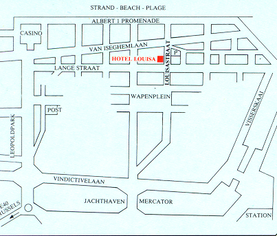 Ostend Centre Map