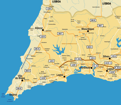 Algarve Maps - Portugal - Neils Travel Web